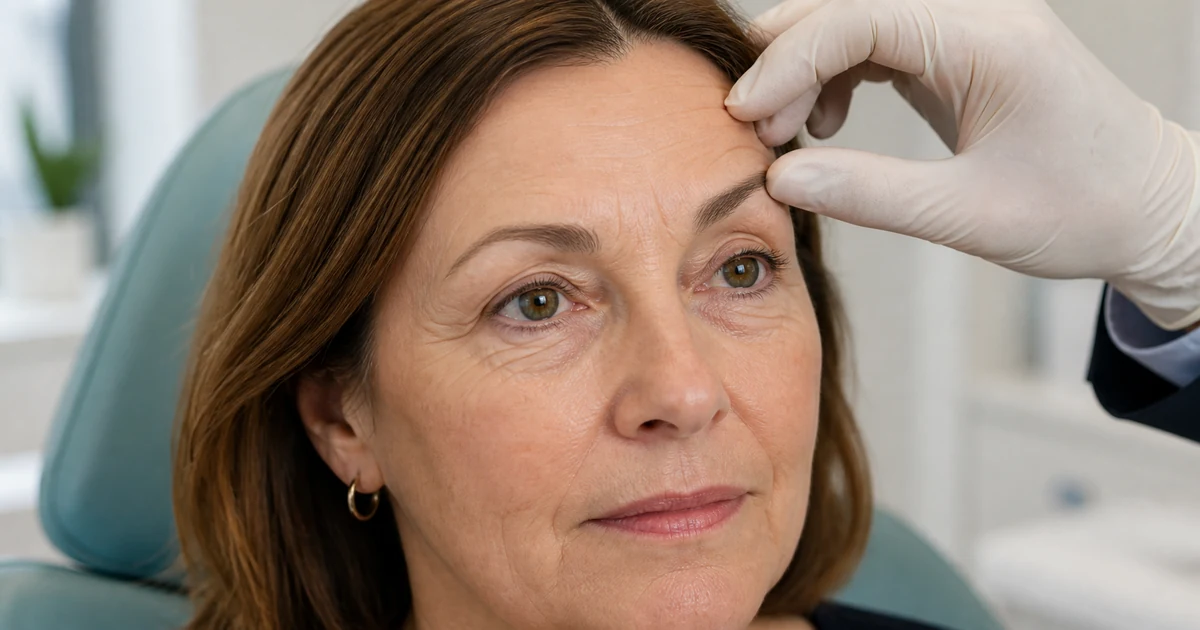Blepharoplasty consultation focused on the upper and lower eyelids
